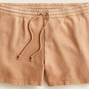 J CREW Magic Rinse Drawstring Short SMALL Pale Mocha